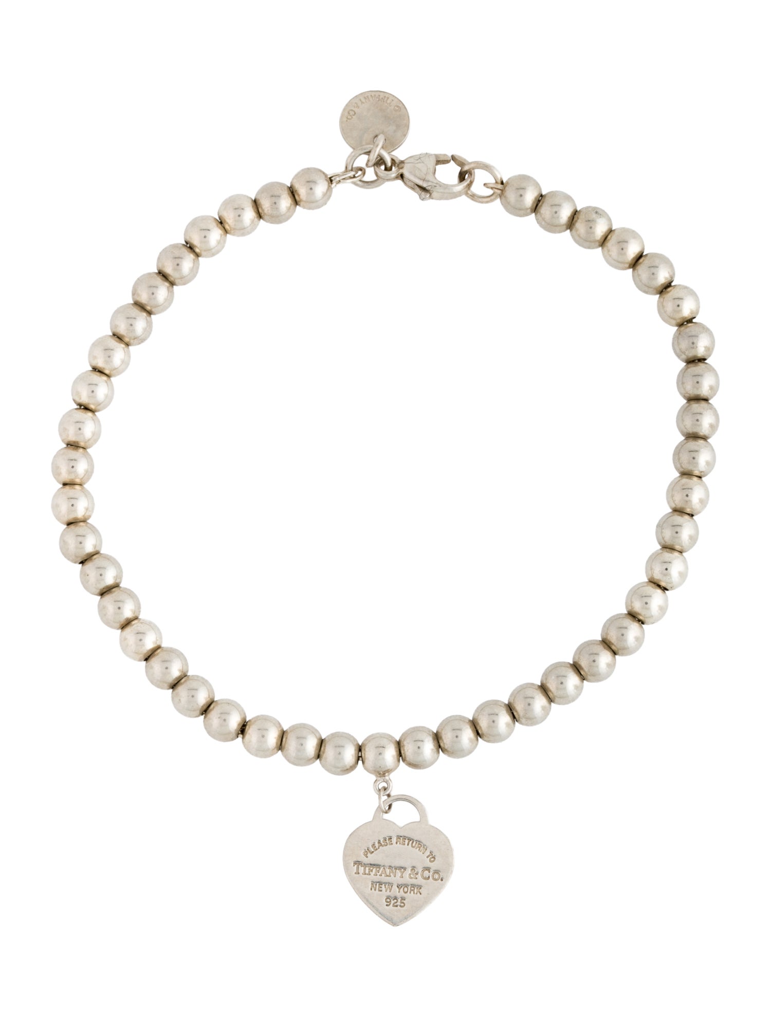 Tiffany & Co. Mini Heart Tag Bead Bracelet
