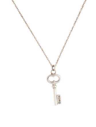 Tiffany & Co. Mini Oval Key Pendant Necklace