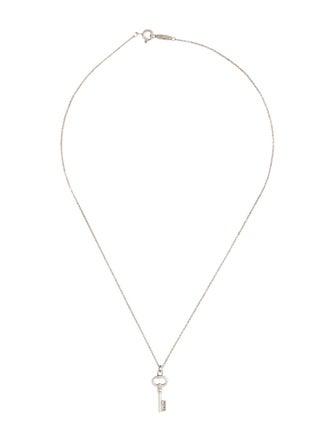 Tiffany & Co. Mini Oval Key Pendant Necklace