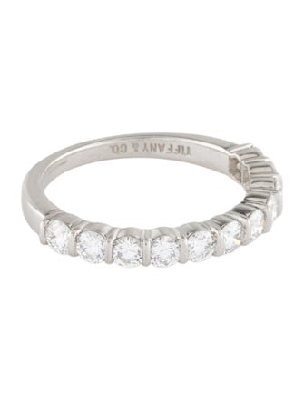 Tiffany & Co. Platinum Diamond Tiffany Forever Half-Circle Band