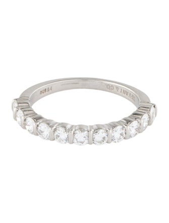 Tiffany & Co. Platinum Diamond Tiffany Forever Half-Circle Band
