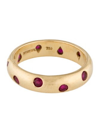 Tiffany & Co. 18K Ruby Etoile Band
