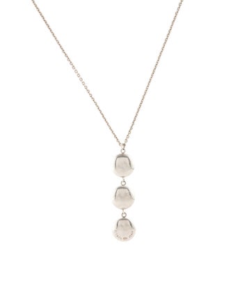 Tiffany & Co. Triple Disc Drop Pendant Necklace