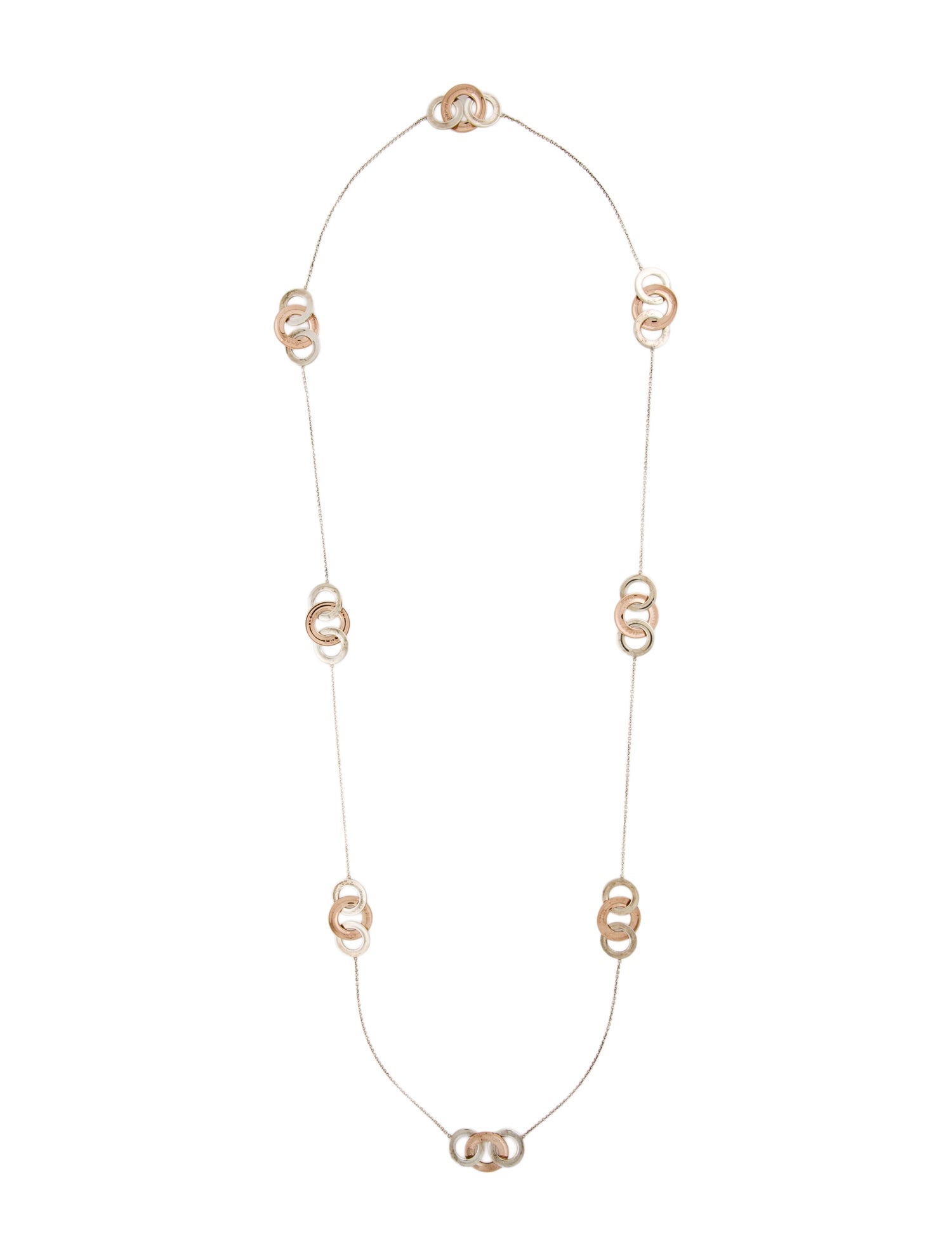 Tiffany & Co. 1837 Circles Interlocking Station Necklace