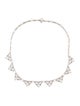 Tiffany & Co. Platinum Pearl & Diamond Lattice Collar Necklace