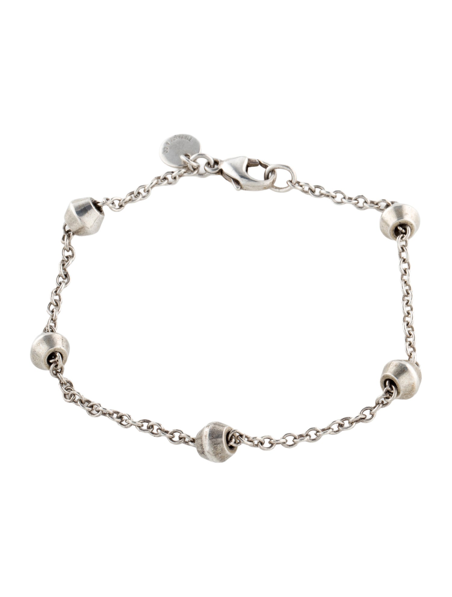 Tiffany & Co. Barrel Bead Station Bracelet
