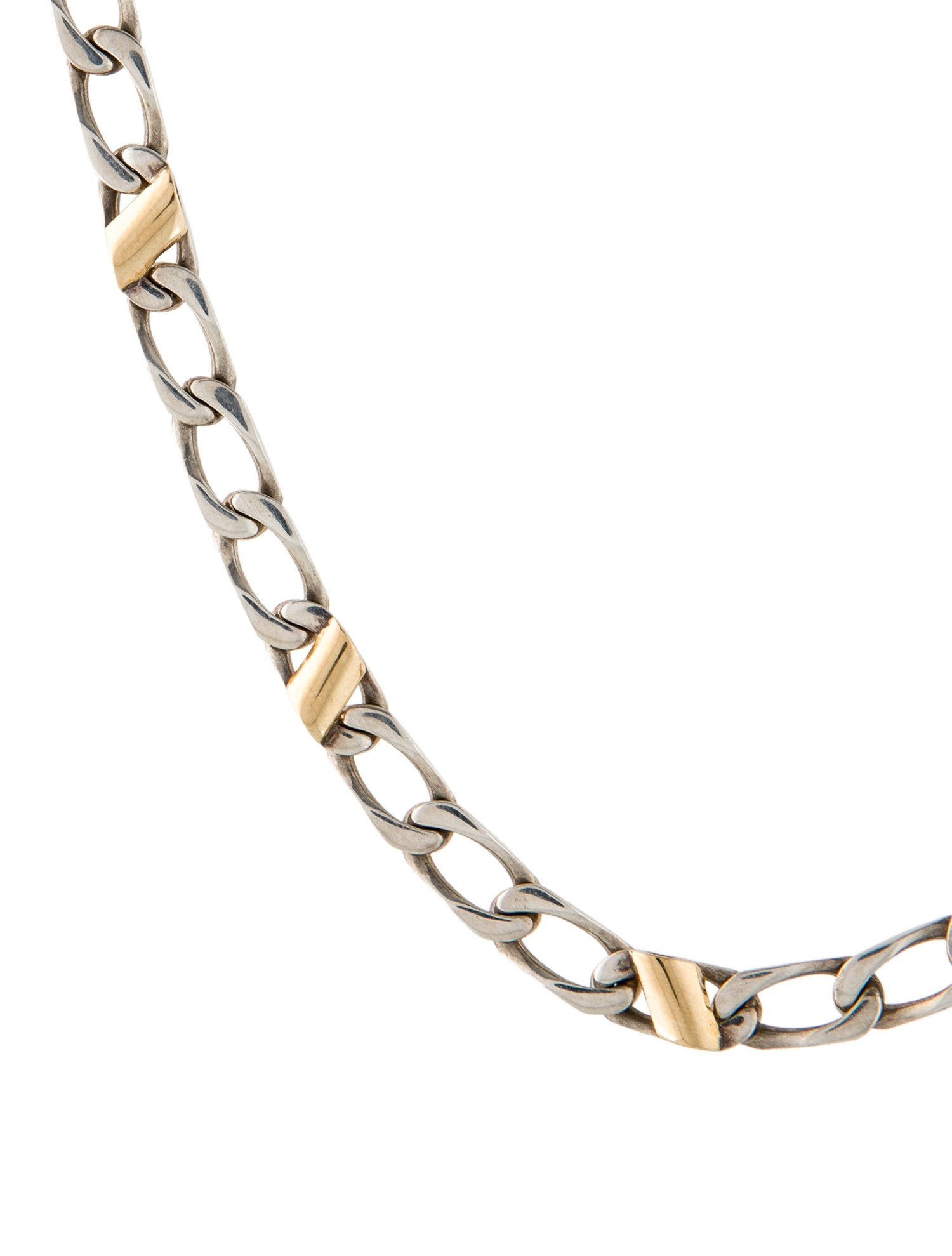 Tiffany & Co. Two-Tone Curb Chain Necklace