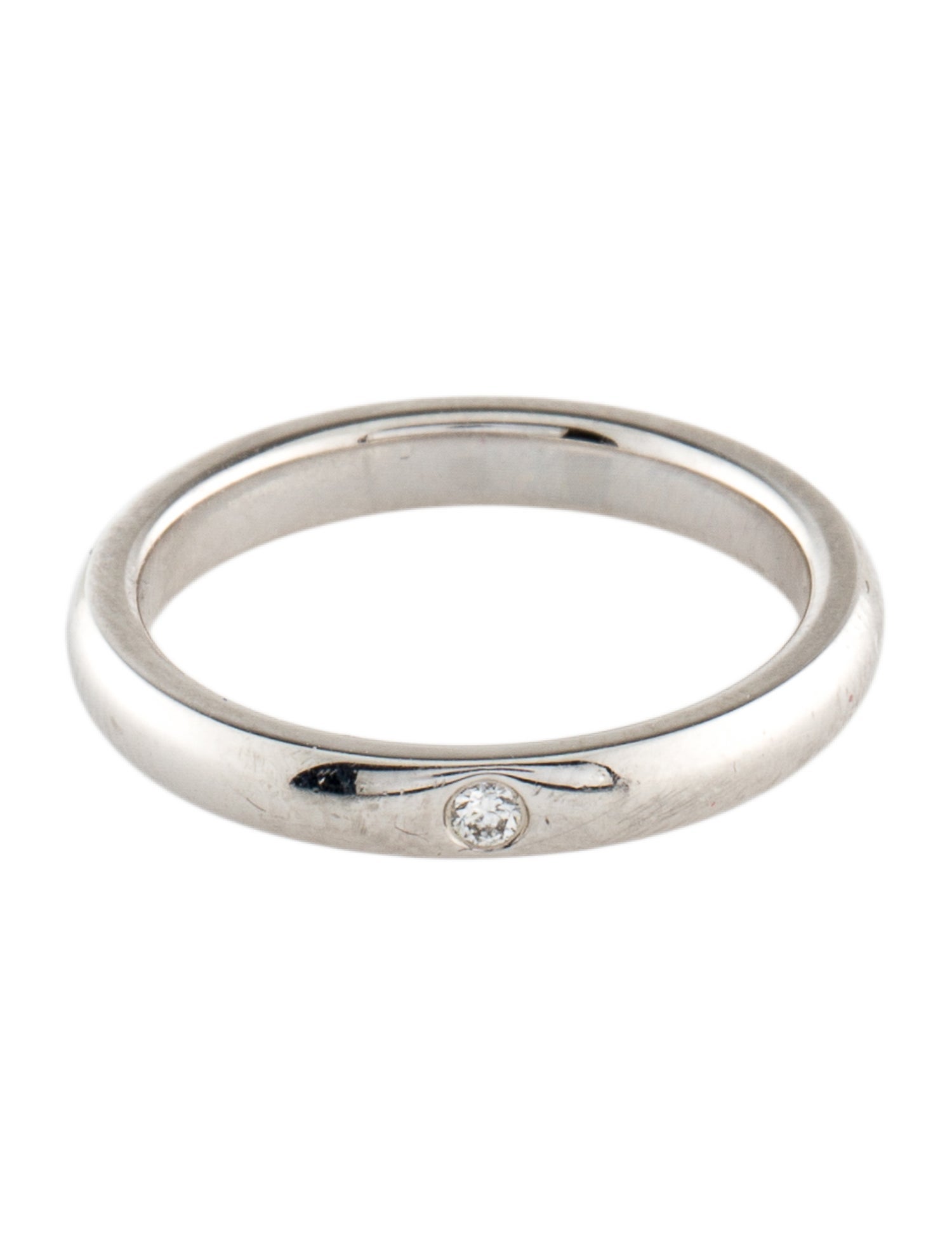 Tiffany & Co. Elsa Peretti Platinum Diamond Stacking Band