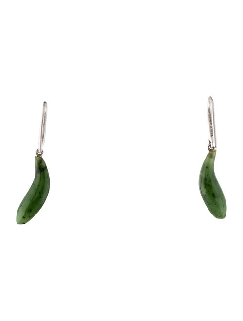 Tiffany & Co. Nephrite Fish Drop Earrings