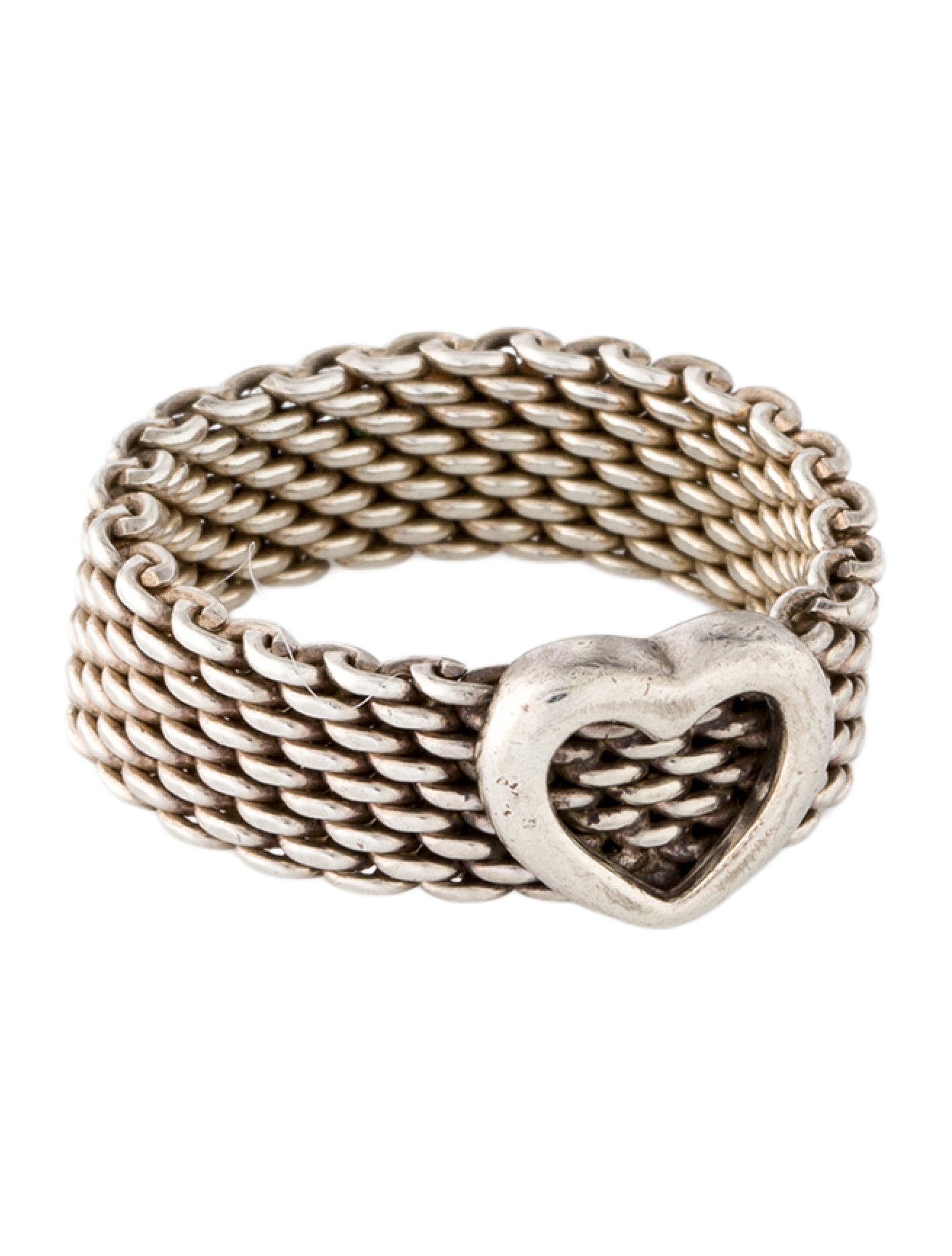 Tiffany & Co. Mesh Heart Ring