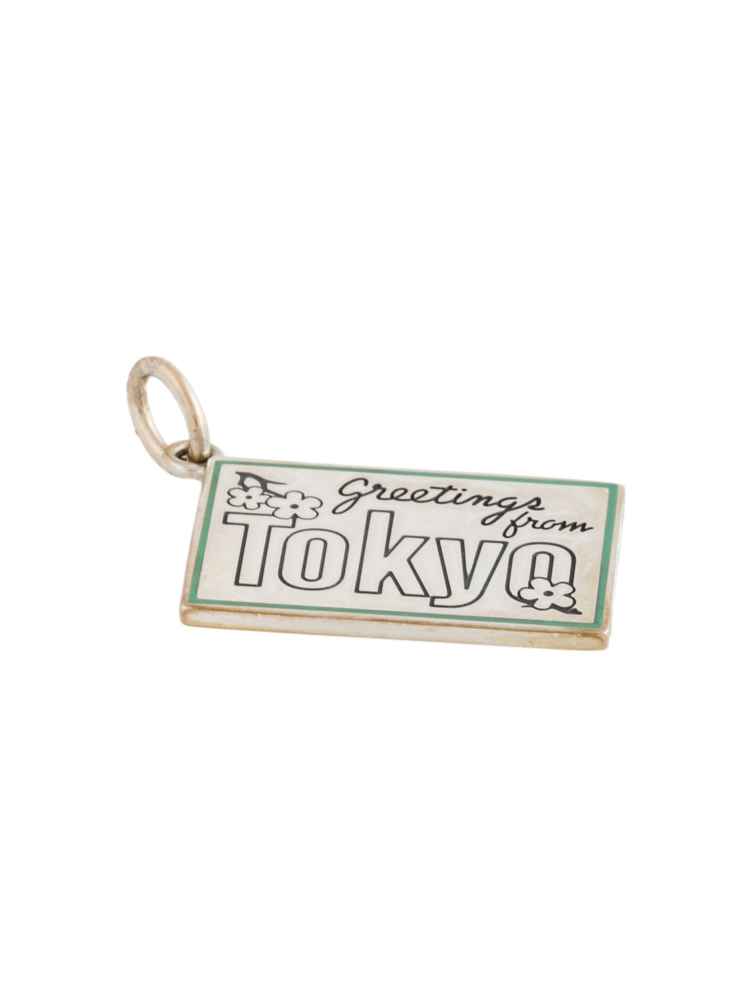 Tiffany & Co. Enamel 'Greetings from Tokyo' Postcard Charm
