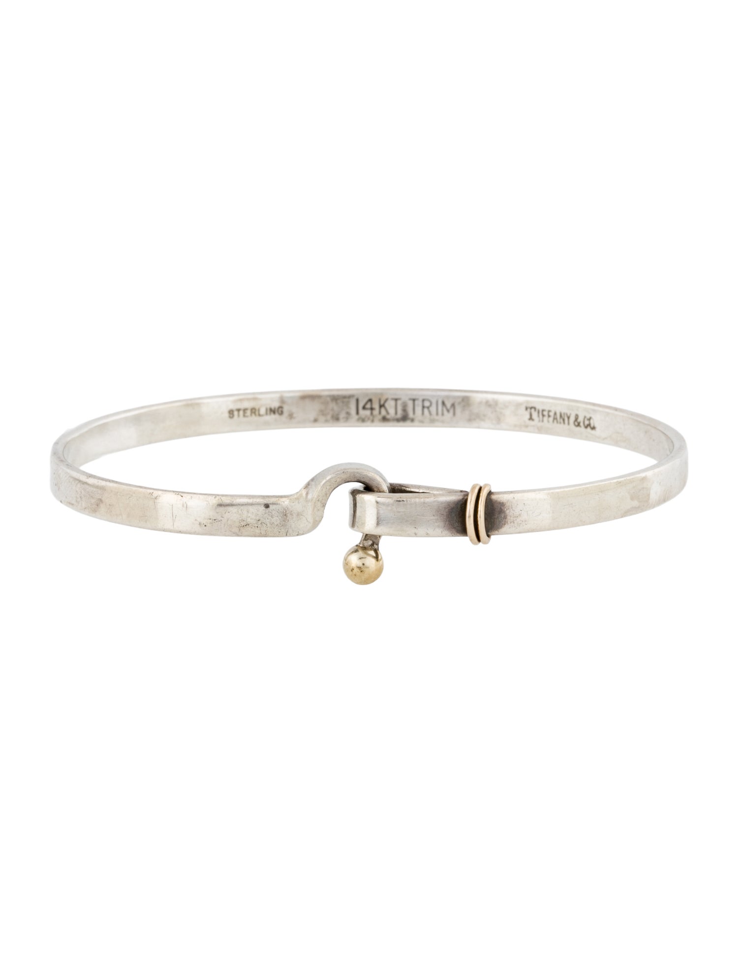 Tiffany & Co. Vintage Two-Tone Hook & Eye Bangle
