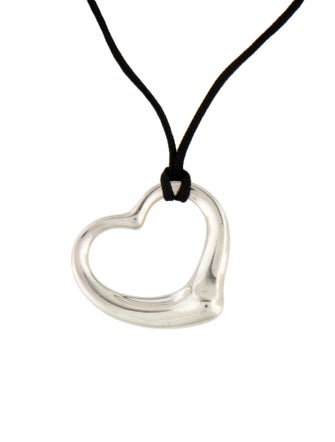 Tiffany & Co. Open Heart Pendant Necklace