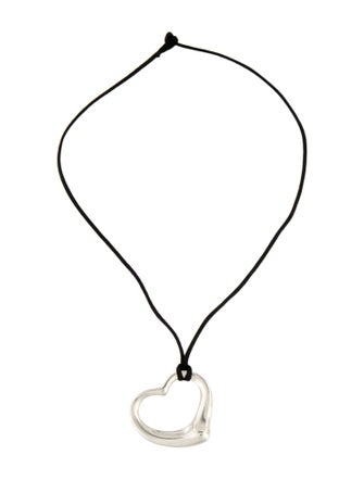 Tiffany & Co. Open Heart Pendant Necklace
