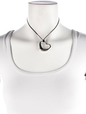 Tiffany & Co. Open Heart Pendant Necklace