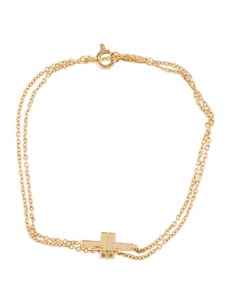 Tiffany & Co. 18K Two T Double Chain Bracelet