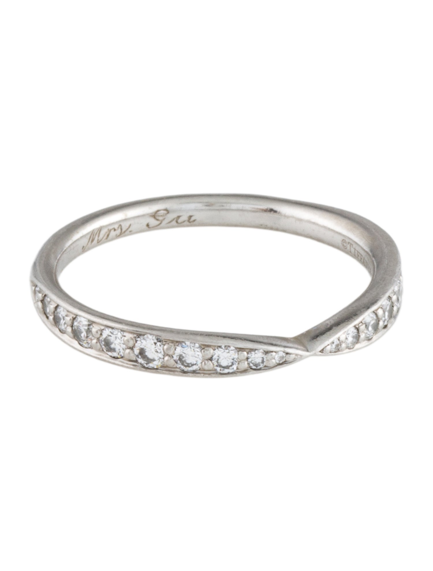 Tiffany & Co. Platinum Diamond Wedding Band