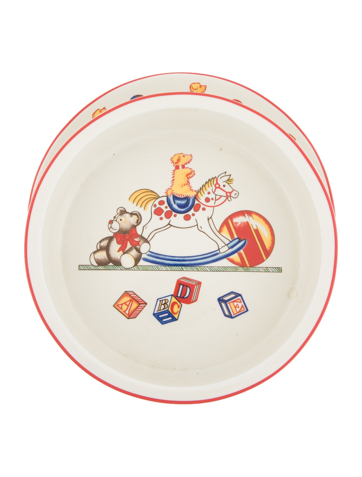 Tiffany & Co. Tiffany Toys Holiday Porcelain Dish Bowl and Plate