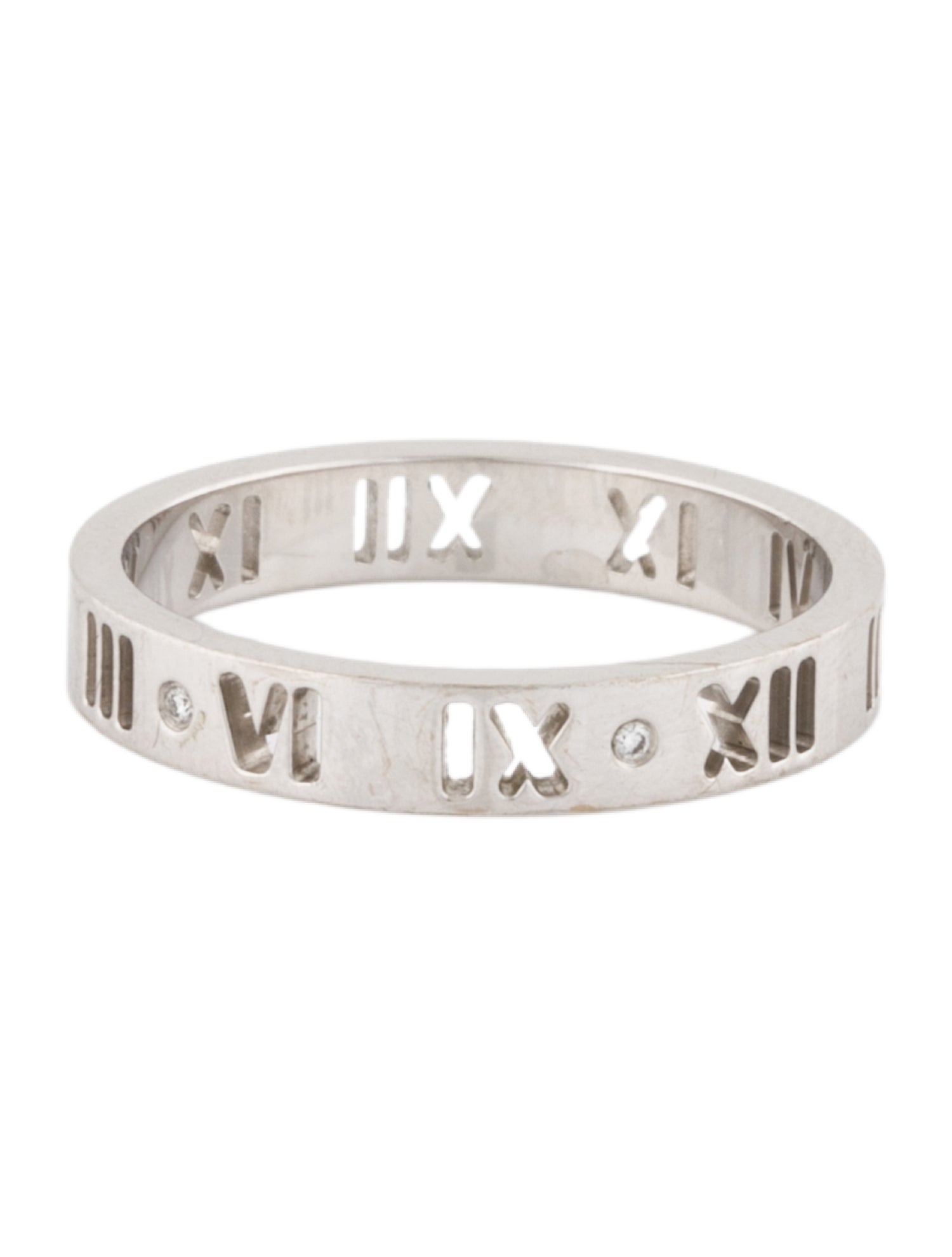 Tiffany & Co. 18K Diamond Atlas Pierced Ring