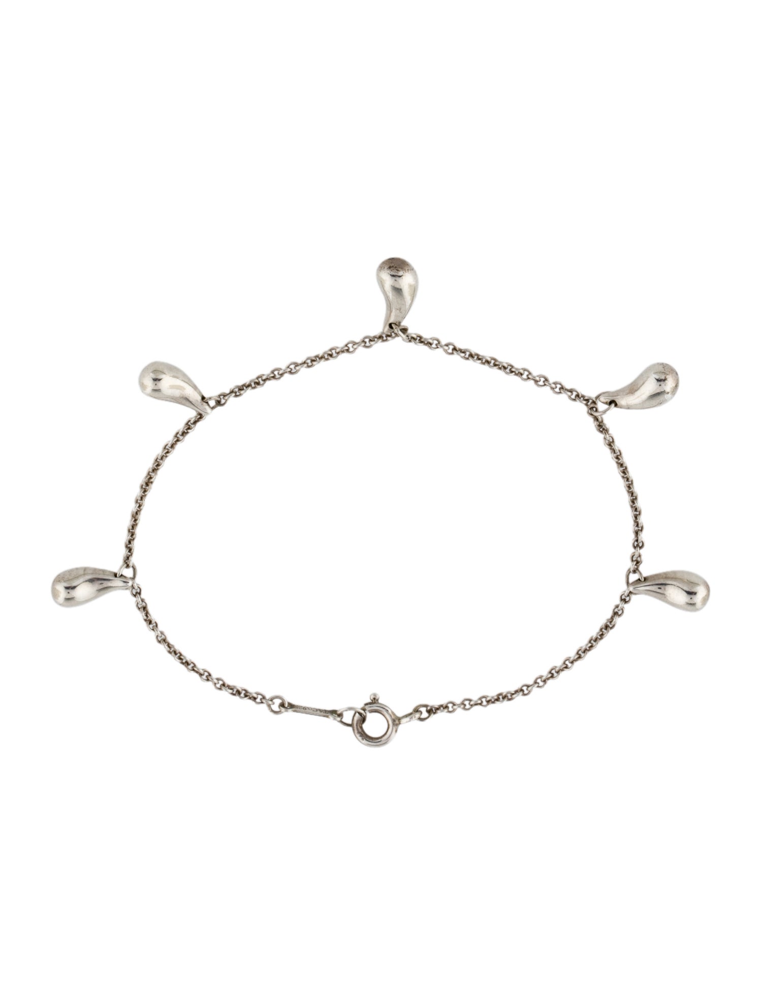 Tiffany & Co. Tear Drop Charm Bracelet