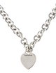 Tiffany & Co. Heart Charm Chain Pendant Necklace