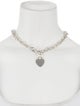 Tiffany & Co. Heart Charm Chain Pendant Necklace