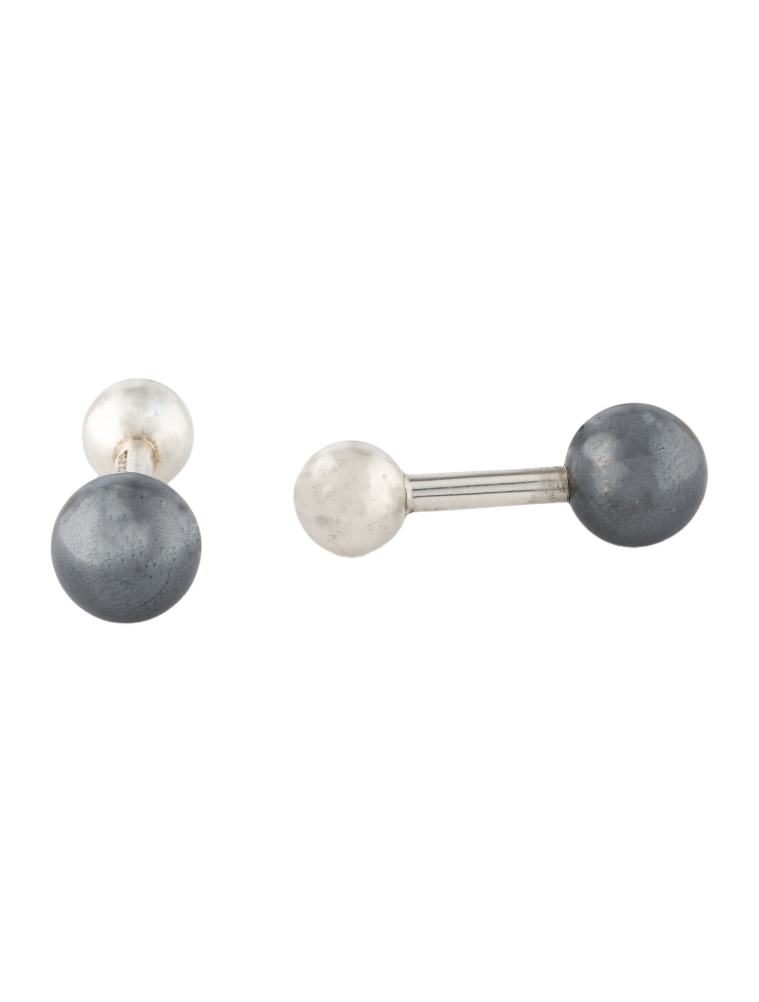 Tiffany & Co. Hematite Ball Cufflinks