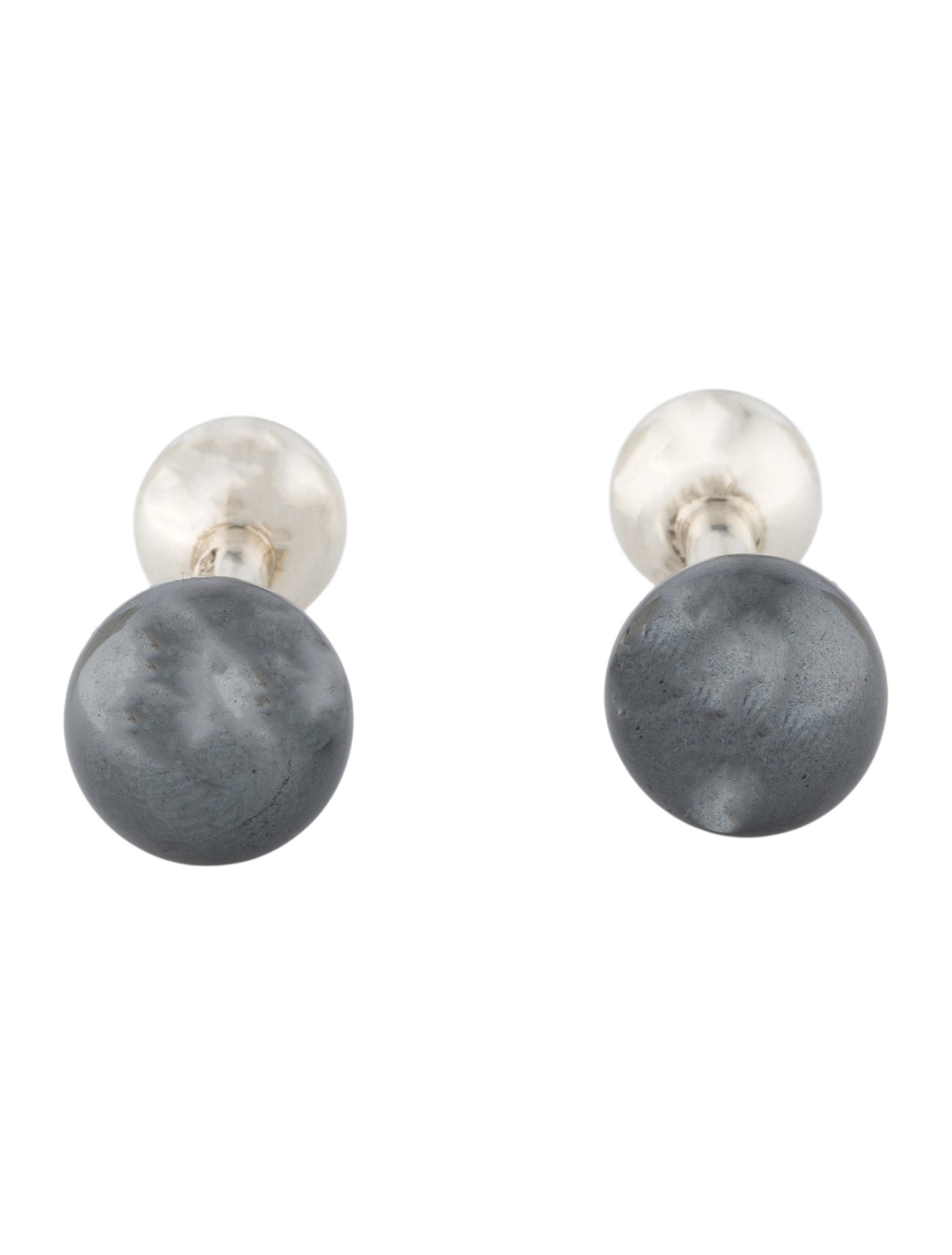 Tiffany & Co. Hematite Ball Cufflinks
