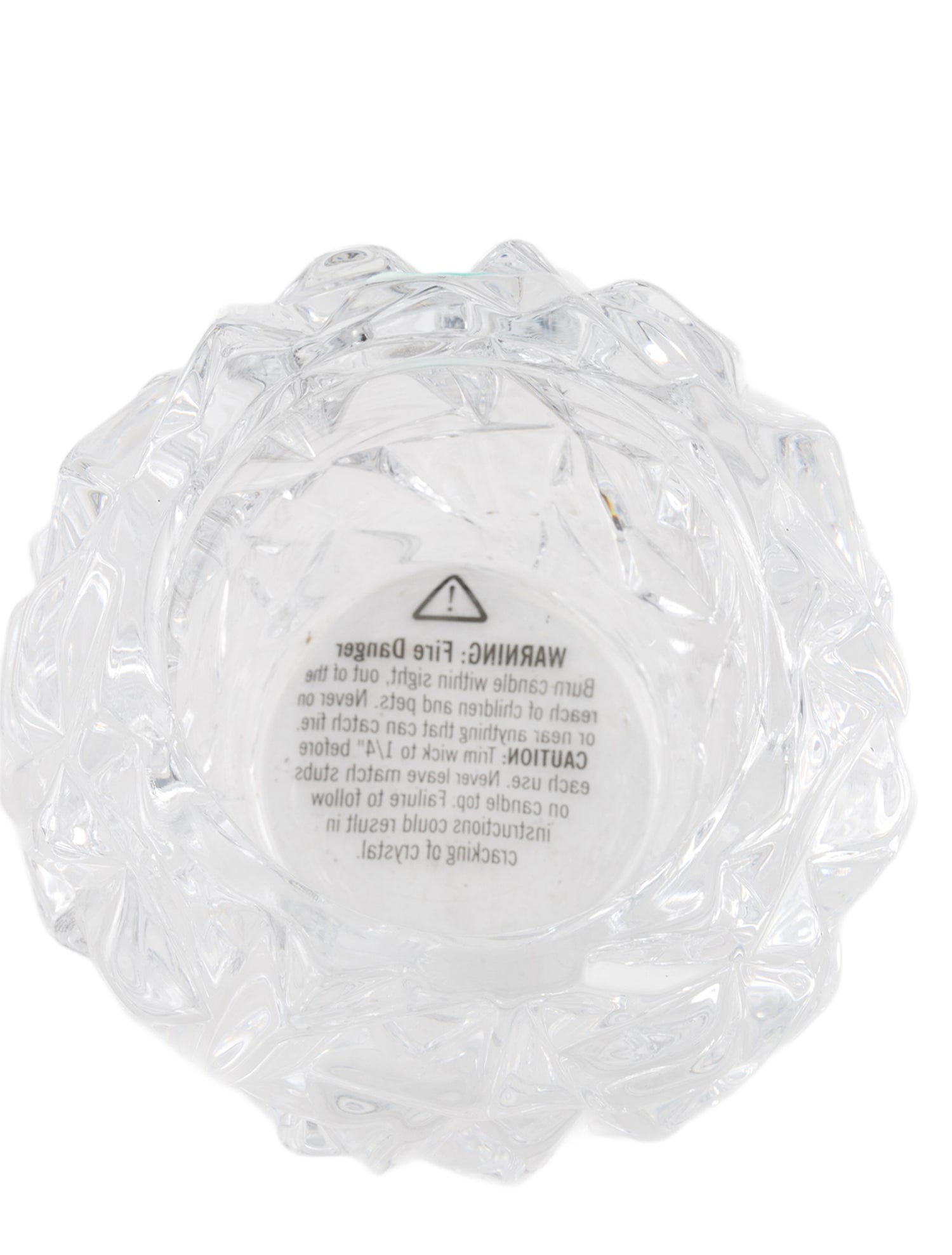 Tiffany & Co. Rock Cut Crystal Votive Candleholder