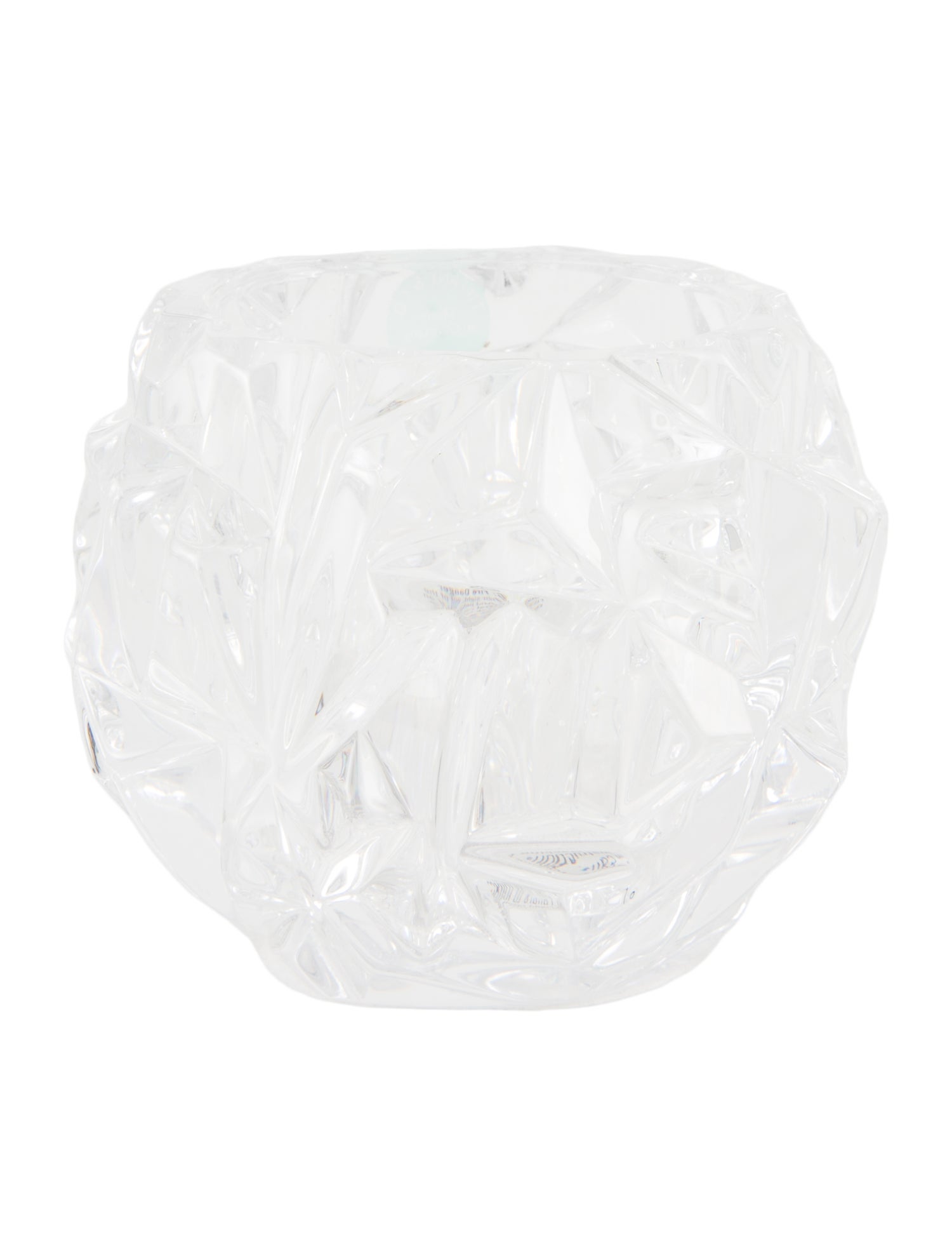 Tiffany & Co. Rock Cut Crystal Votive Candleholder