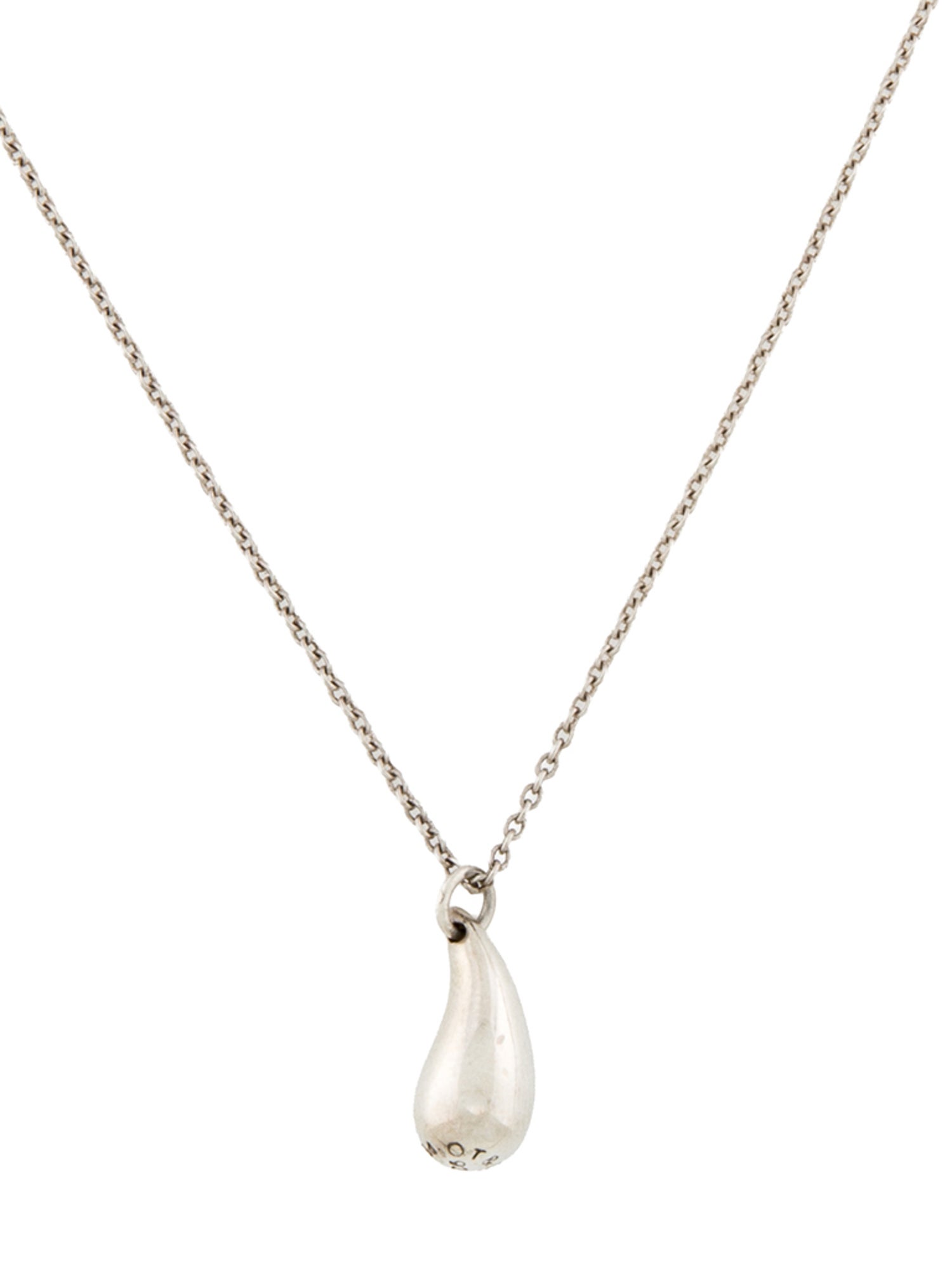 Tiffany & Co. Vintage Tear Drop Pendant Necklace
