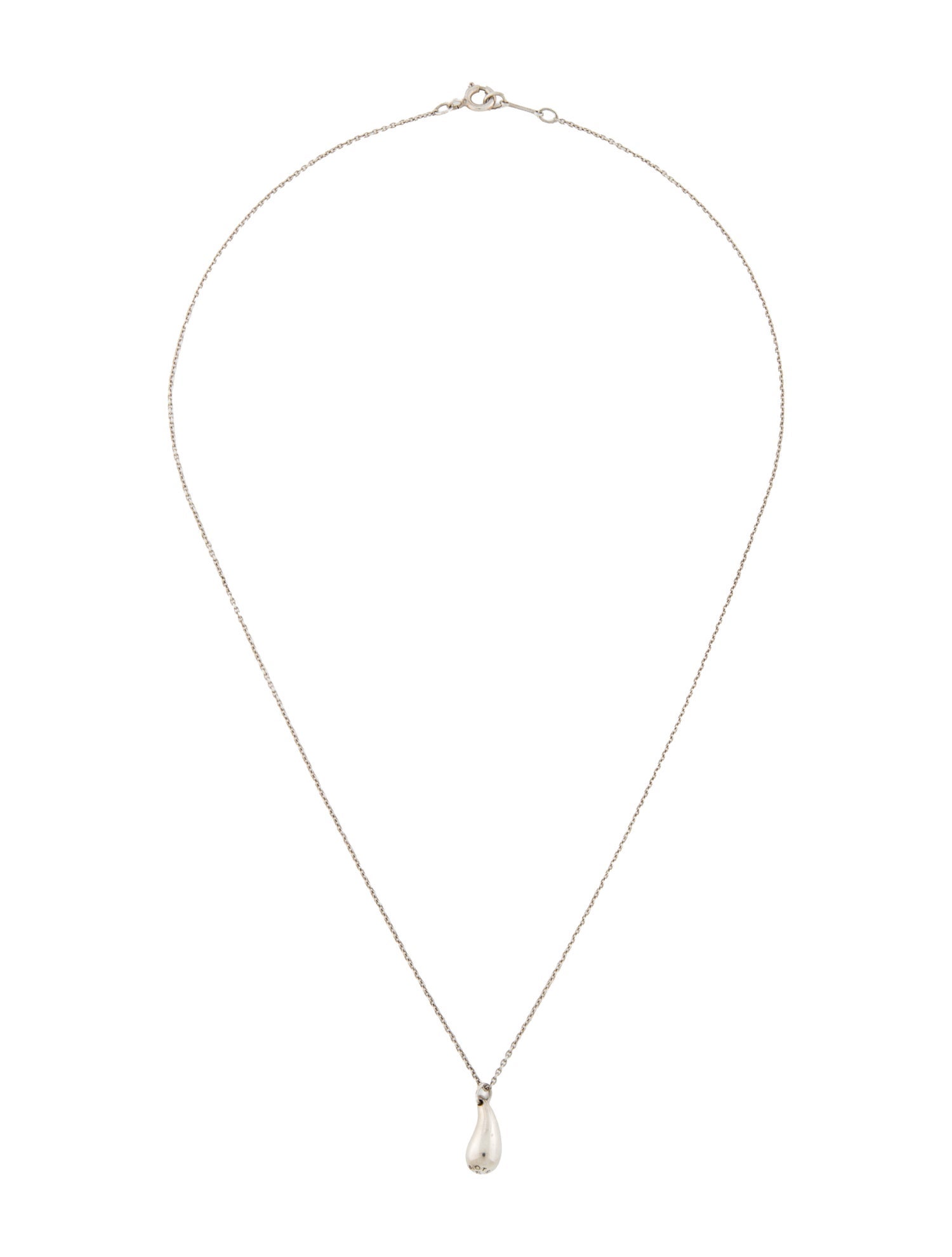 Tiffany & Co. Vintage Tear Drop Pendant Necklace