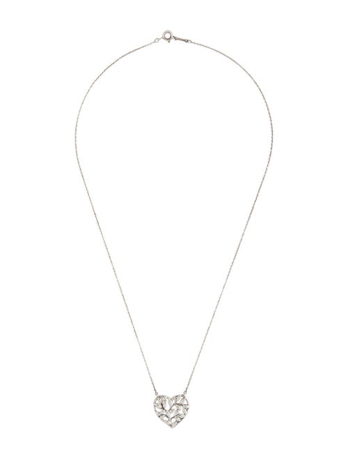 Tiffany & Co. Olive Leaf Heart Pendant Necklace