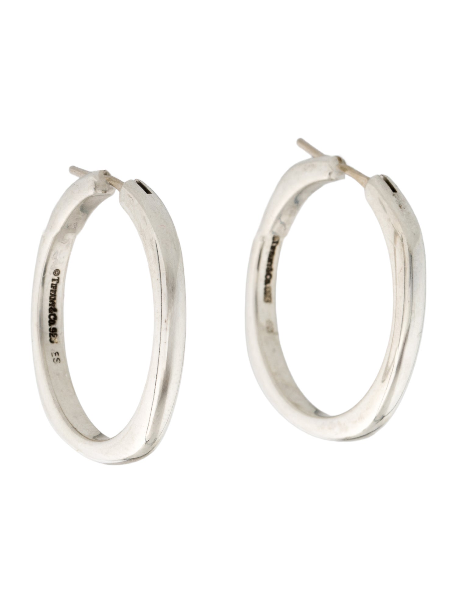 Tiffany & Co. Square Cushion Hoop Earrings