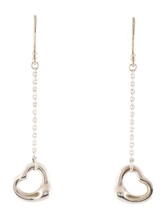 Tiffany & Co. Open Heart Drop Earrings