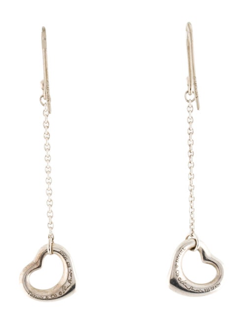 Tiffany & Co. Open Heart Drop Earrings