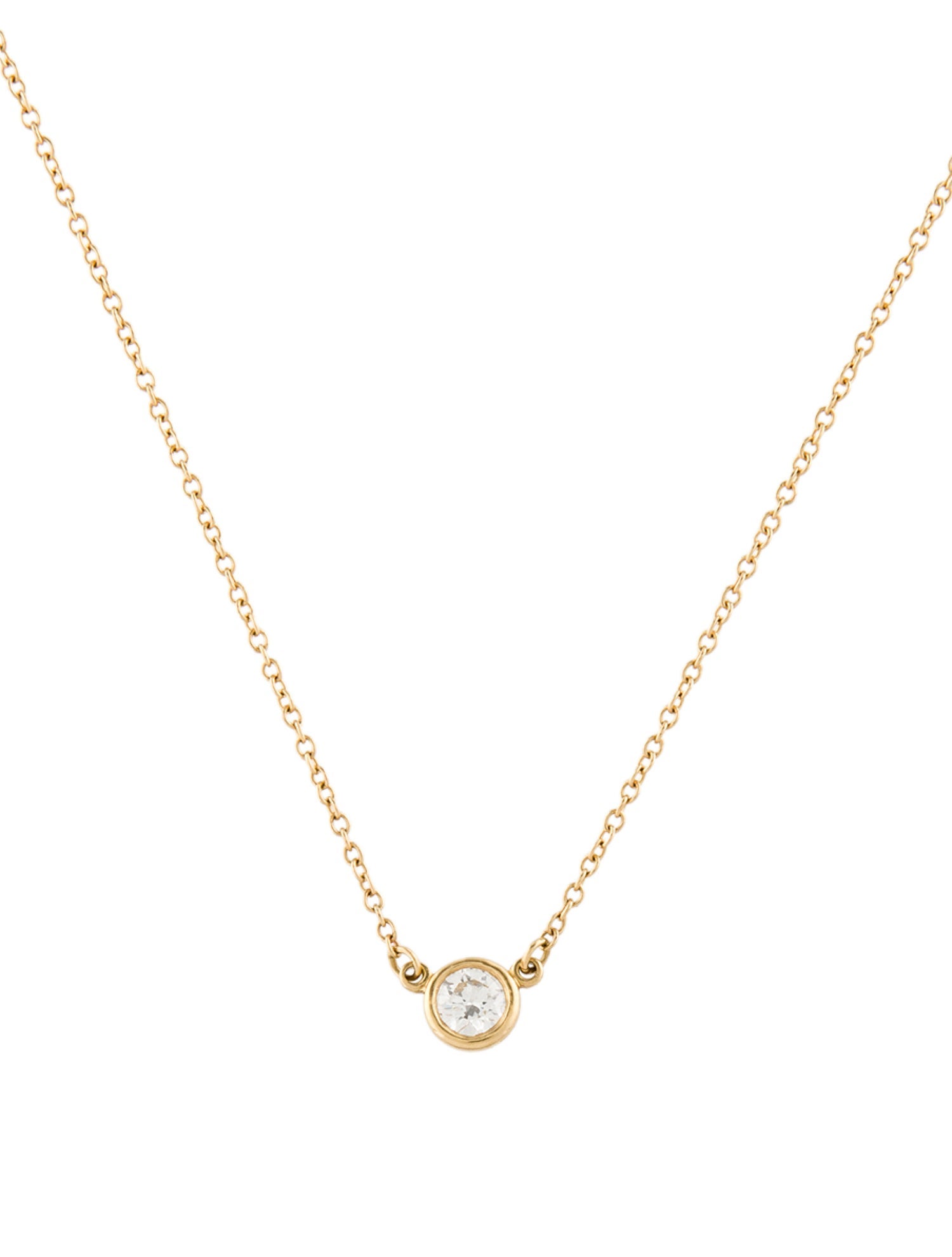 Tiffany & Co. 18K Diamonds By The Yard Pendant Necklace