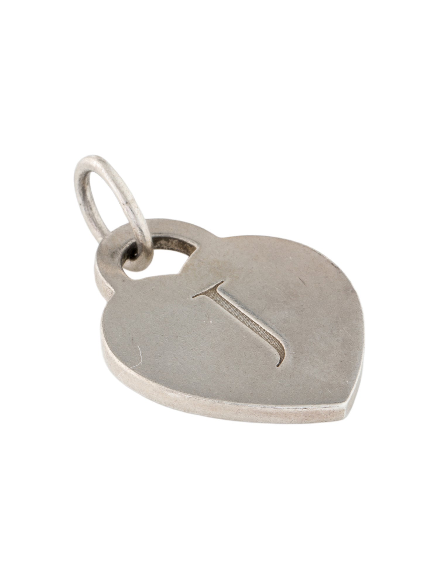 Tiffany & Co. Alphabet Heart Tag Letter 'J' Charm Pendant
