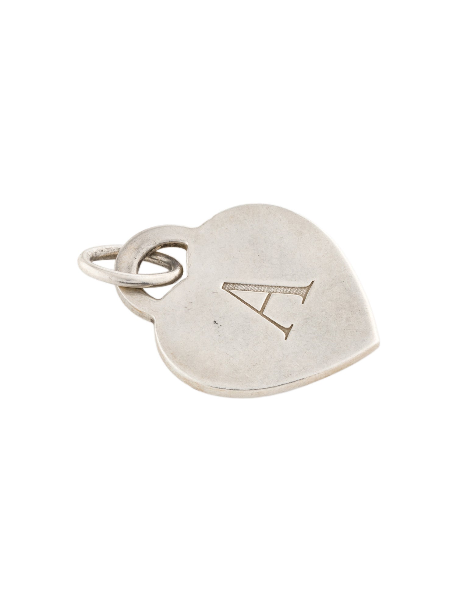 Tiffany & Co. Heart Tag Initial 'A' Pendant