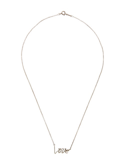 Tiffany & Co. Graffiti 'Love' Pendant Necklace