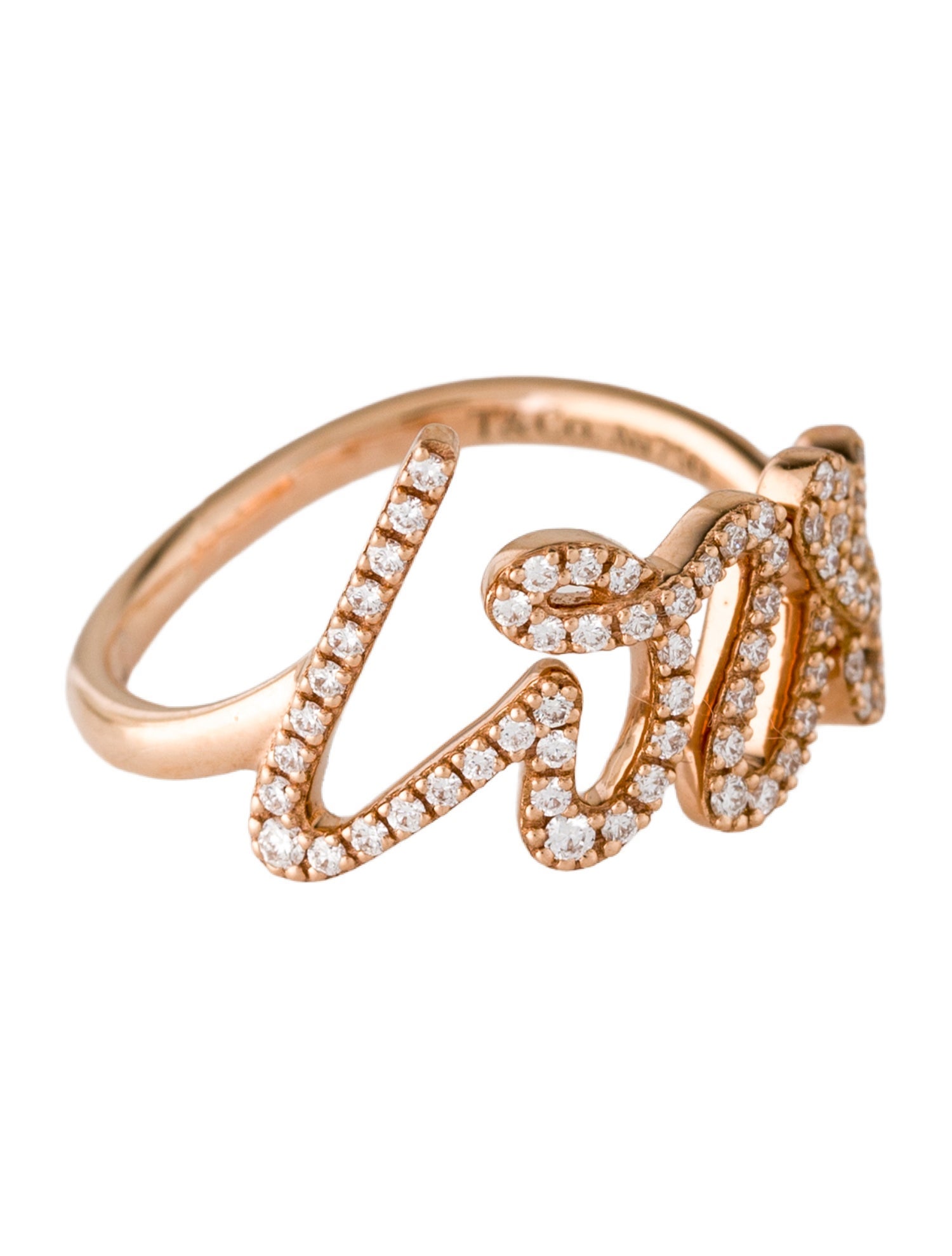 Tiffany & Co. 18K Diamond Graffiti Love Band