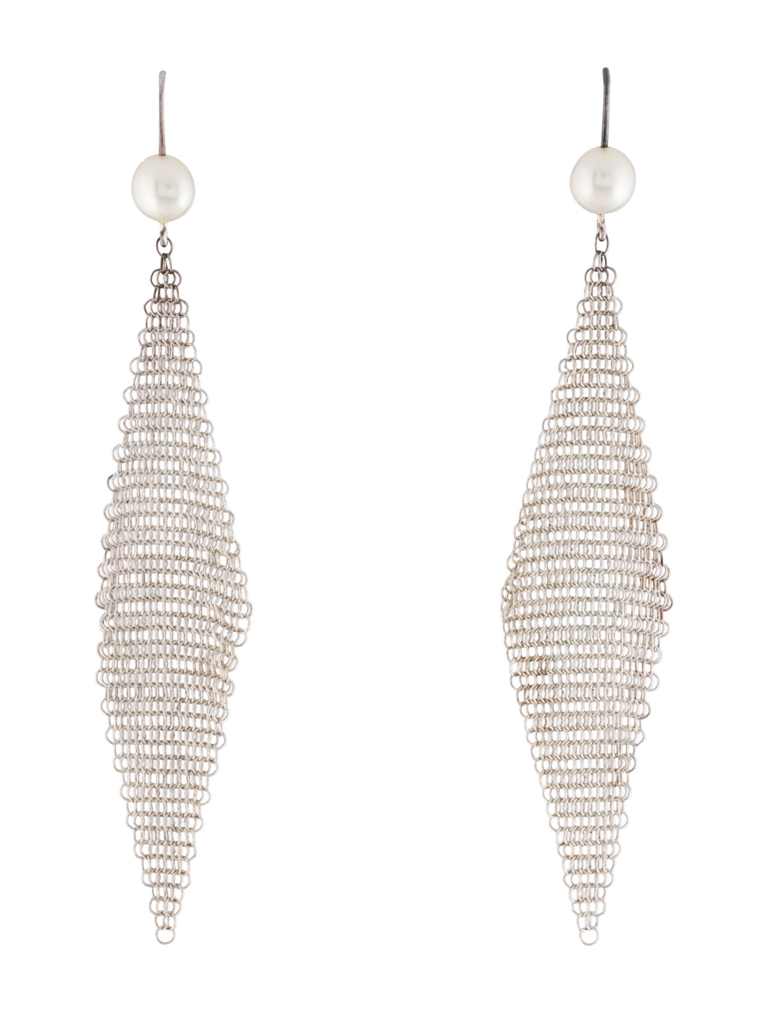 Tiffany & Co. Pearl Mesh Earrings