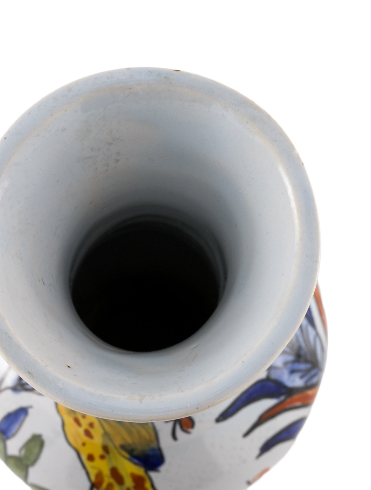 Tiffany & Co. Hand-Painted Fluted Vase