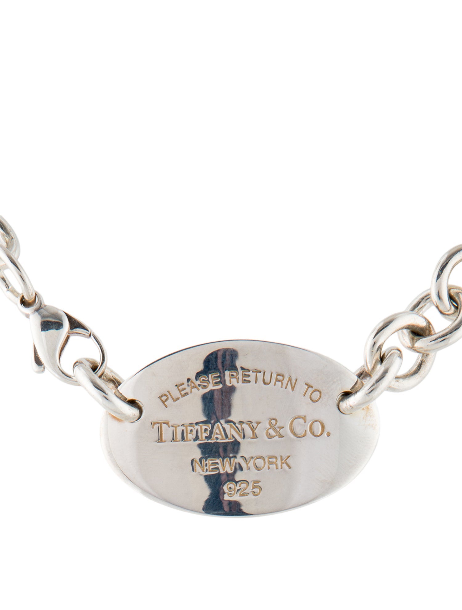 Tiffany & Co. Extra Large Oval Tag Chain Necklace