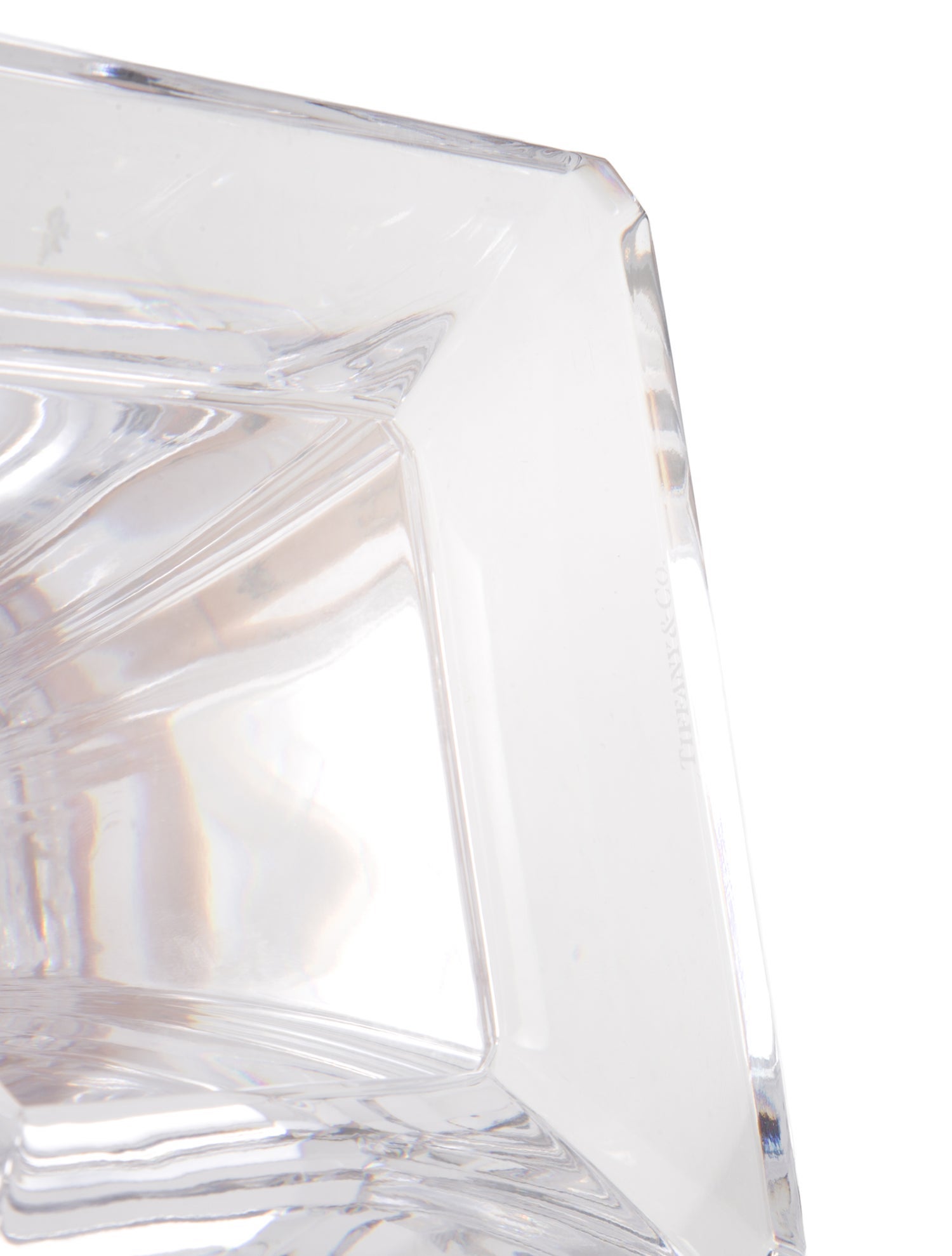 Tiffany & Co. Crystal Square Candlestick