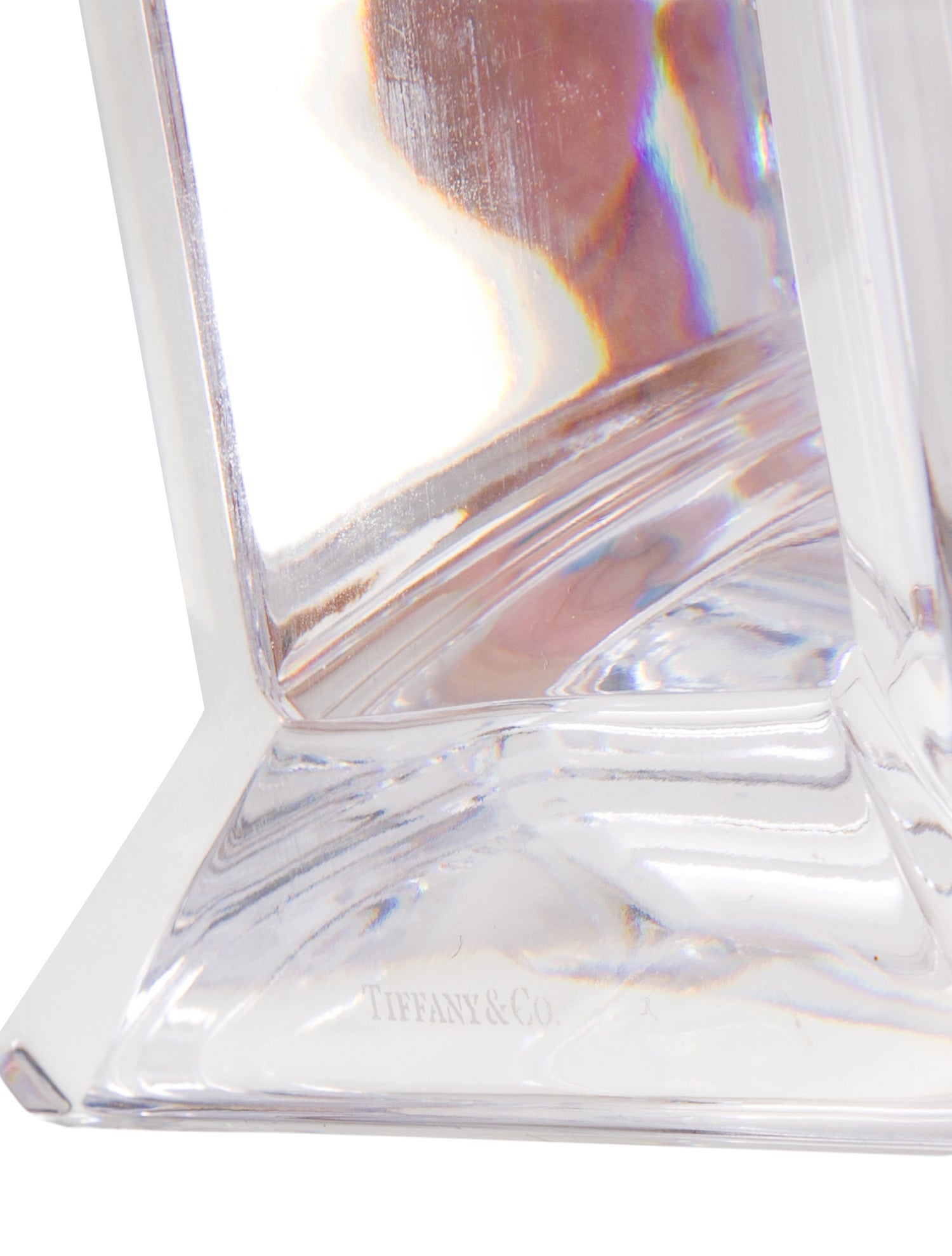 Tiffany & Co. Crystal Square Candlestick
