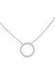 Tiffany & Co. PLatinum Diamond Open Circle Pendant Necklace