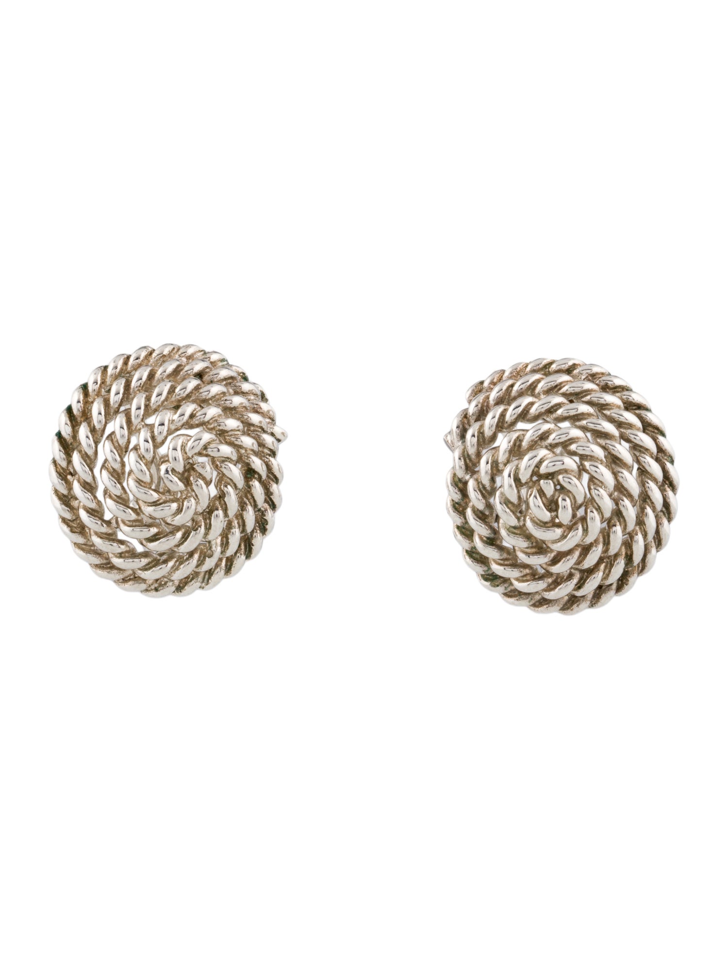 Tiffany & Co. Vintage Coiled Rope Earrings