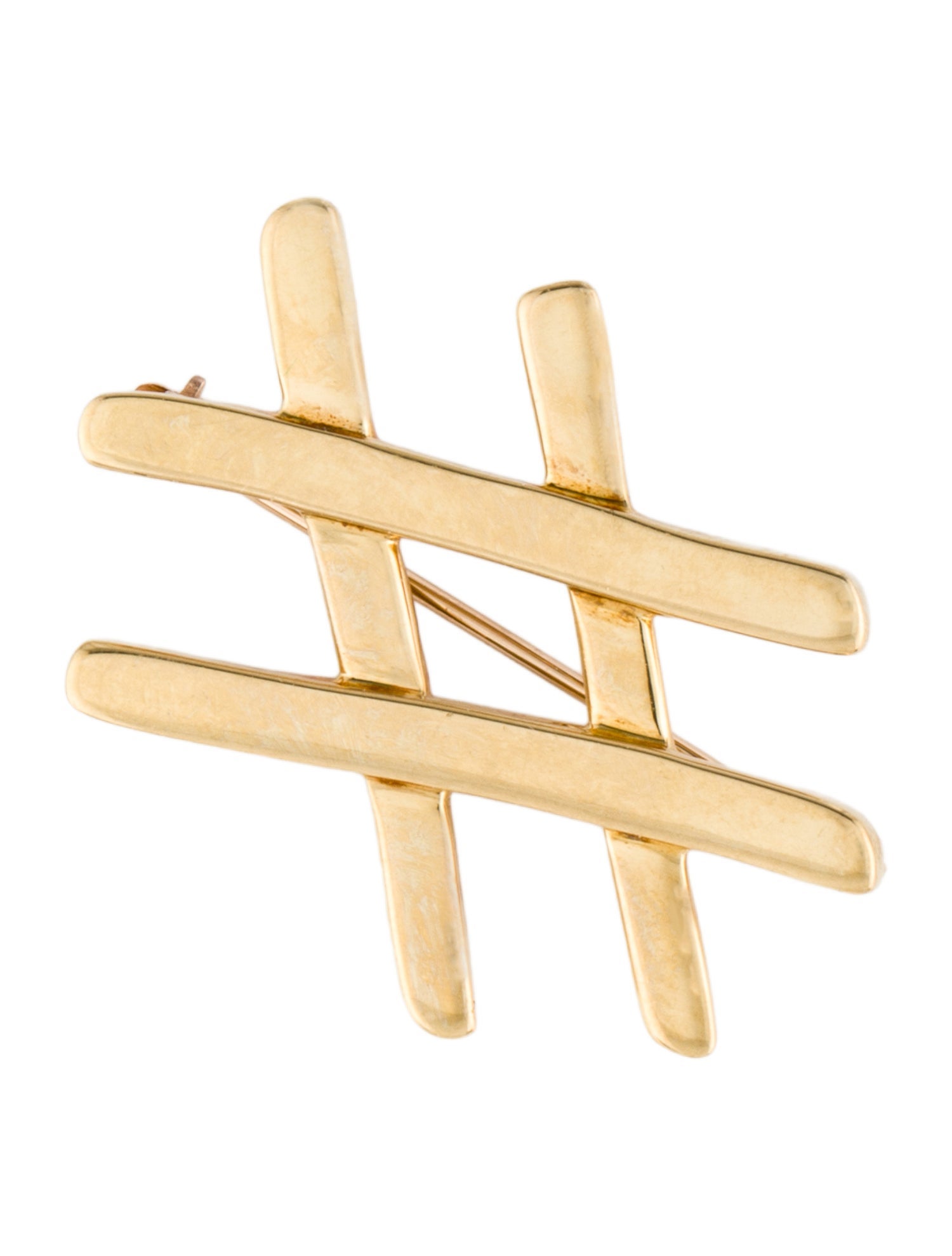 Tiffany & Co. Graffiti Hashtag Brooch PIn
