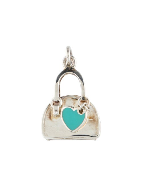 Tiffany & Co. Enamel Heart Handbag Charm